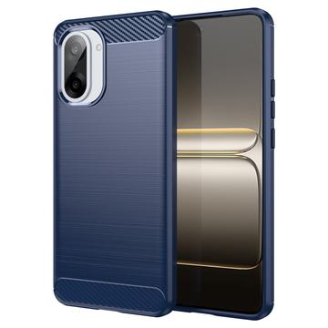 Coque OnePlus Ace 5 Racing/Nord CE5 en TPU Brossé - Fibre de Carbone