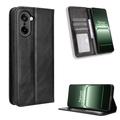 Étui Portefeuille OnePlus Ace 5 Racing/Nord CE5 avec Fermeture Magnétique Rétro