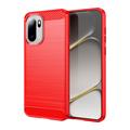 Coque OnePlus Ace 6/6T/15R en TPU Brossé - Fibre de Carbone