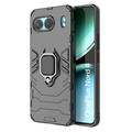 Coque Hybride OnePlus Nord 4 avec Support Bague - Noire