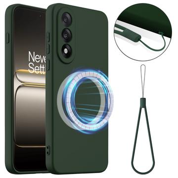 Coque OnePlus Nord 5 en Silicone Liquide - Compatible MagSafe - Vert Foncé