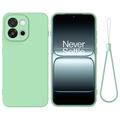 Coque OnePlus Nord 6/Turbo 6 en silicone liquide avec dragonne - Verte