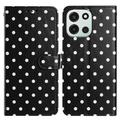 Étui Portefeuille OnePlus Nord 6 à Pois - Noir