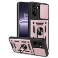 Coque Hybride OnePlus Nord CE5 à Anneau Rotatif avec Protection pour Appareil Photo