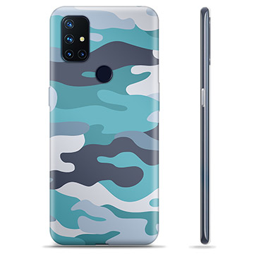 Coque OnePlus Nord N10 5G en TPU - Camouflage Bleu