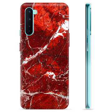 Coque OnePlus Nord en TPU - Marbre Rouge