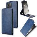 Étui à rabat vertical OnePlus Turbo 6V avec support - Bleu foncé