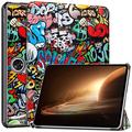 Étui à Rabat Smart Oppo Pad 2 - Série Tri-Fold - Graffiti