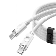 Câble Orico CDX USB-C vers USB-C - 60W, 3A, 1m - Blanc