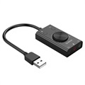Carte Son USB Externe avec Contrôle du Volume Orico SC2 - Noir