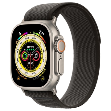 Boucle Trail Apple Watch Ultra/8/SE (2022)/7/SE/6/5/4 MQEP3ZM/A - 49mm, 45mm, 44mm - S/M - Noir / Gris