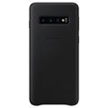 Coque Samsung Galaxy S10 en Cuir EF-VG973LBEGWW - Noir