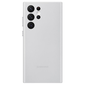 Coque Samsung Galaxy S22 Ultra 5G en Cuir EF-VS908LJEGWW - Gris Clair
