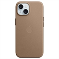 Coque iPhone 15 en Tissage Fin avec MagSafe Apple MT3C3ZM/A - Taupe