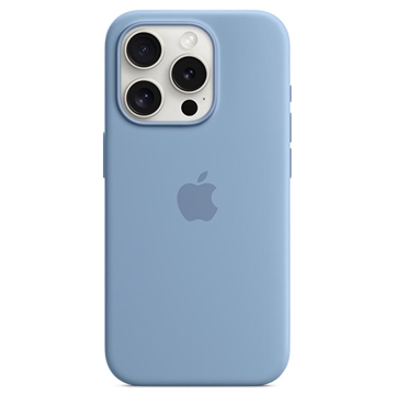 Coque iPhone 15 Pro en Silicone avec MagSafe Apple MT1L3ZM/A - Bleu d\'hiver