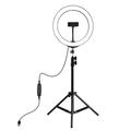 PULUZ PKT3035 10.2" Ring Light LED Fill Light + 1.1m Tripod Stand for Vlogging Live Broadcast