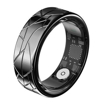 PX02 Crack Design Smart Ring multifonction avec contrôle photo - Taille : 18.2mm