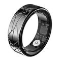 PX02 Crack Design Smart Ring multifonction avec contrôle photo - Taille : 20.7mm - Noir