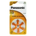 Piles pour appareils auditifs Panasonic 13/PR48 - 6 pièces