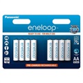 Piles AAA Rechargeables Panasonic Eneloop BK-4MCCE/8BE - 750mAh - 1x8