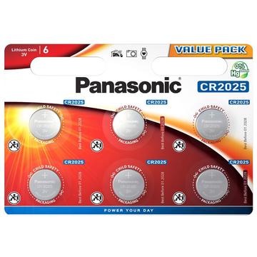 Pile Panasonic Mini CR2025 3V - 6 Pcs.