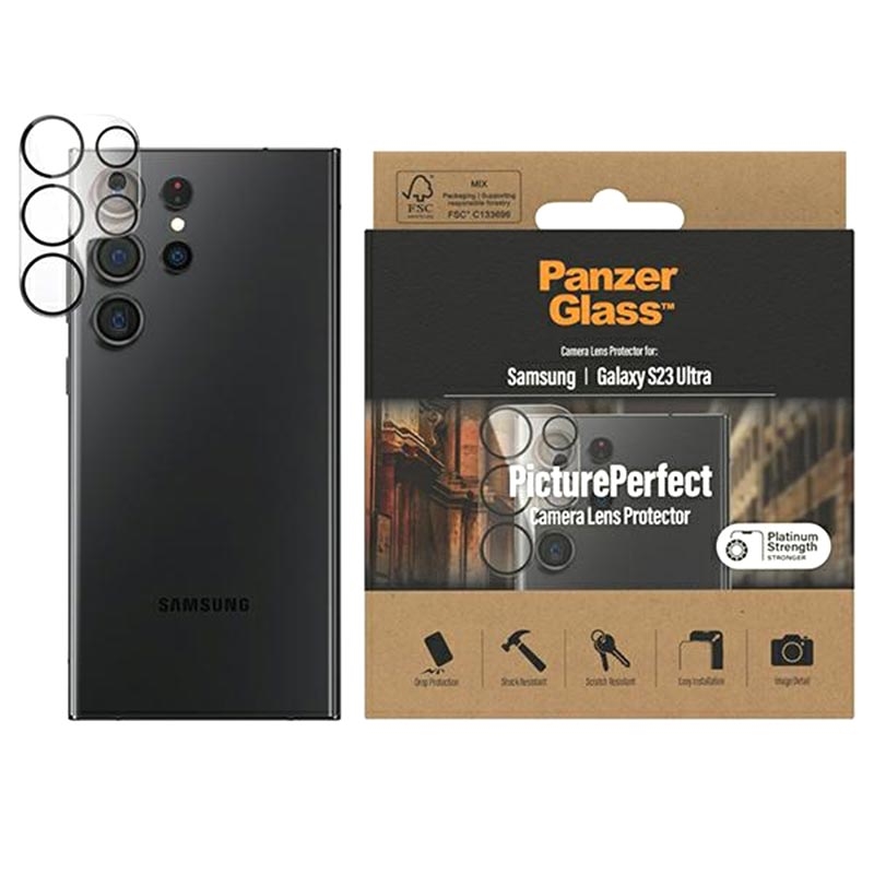 PanzerGlass Ultra-Wide Fit - Samsung Galaxy S23 Ultra Verre trempé