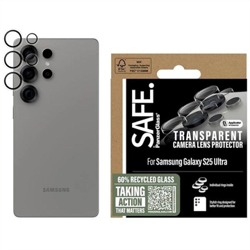 Protection de l\'objectif de l\'appareil photo Samsung Galaxy S25 Ultra PanzerGlass Safe - Transparente
