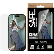 Protecteur d'écran en verre trempé iPhone 17 Pro PanzerGlass Safe Ultra-Wide Fit - 9H - Clair