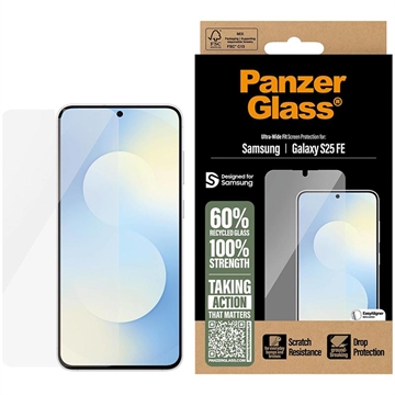 Protecteur d\'Écran Samsung Galaxy S25 FE PanzerGlass Ultra-Wide Fit EasyAligner - Transparente