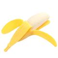 Jouet squishy banane-dumpling pelable pour enfants et adultes - Jaune