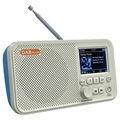 Radio DAB Portable et Haut-Parleur Bluetooth C10 - Blanche / Bleue