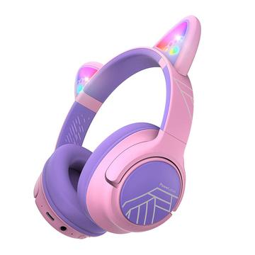 Casque sans fil PowerLocus Bobo pour enfants - rose / violet