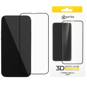 Protecteur d\'Écran iPhone 13 Mini en Verre Trempé Prio 3D - Noir