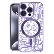 Coque iPhone 16 Prio Elegant Mag avec protection de l'objectif de l'appareil photo - Violete