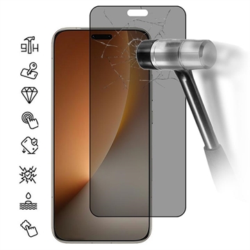 Protecteur d\'Écran Honor Magic8 Pro en Verre Trempé Privacy Full Cover - Bord Noir