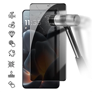 Protecteur d'Écran Motorola Signature en Verre Trempé Privacy Full Cover - Bord Noir