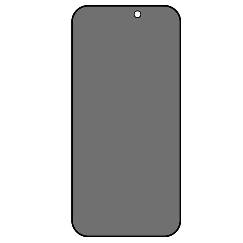 Protecteur d'Écran iPhone 15 Pro en Verre Trempé Full Cover - Bord Noir
