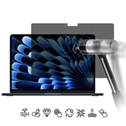 Protection d'écran MacBook Air 13" 2022/2024/2025/2026 en verre trempé Confidentialité - 9H