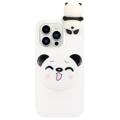 Coque iPhone 14 Pro en TPU 3D Figure Série - Panda