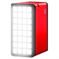 Chargeur Solaire Psooo 100000mAh - 4xUSB (Bulk) - Rouge