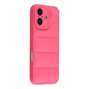 Coque iPhone 17 en TPU Antichoc Puffer Jacket - Rose vif