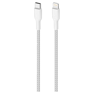 Câble USB-C / Lightning ultra-résistant en tissu Puro - 2m, 20W