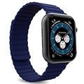 Bracelet Apple Watch Series Ultra 2/Ultra/9/8/SE (2022)/7/SE/6/5/4/3/2/1 Puro Icon Link - 49mm/45mm/44mm/42mm - Bleu