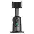 Stabilisateur de téléphone Q12 AI à suivi automatique avec commande gestuelle et Bluetooth - Noir