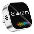 Adaptateur sans fil 4-en-1 Q1A pour CarPlay/Android Auto avec AirPlay/MirrorLink - Argent