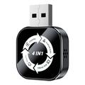 Adaptateur sans fil 4-en-1 Q1AS pour CarPlay et Android Auto avec AirPlay/MirrorLink - Noir