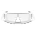 QY-Pro1 Lunettes de cyclisme intelligentes avec traduction AI et connectivité Bluetooth - Blanc / Lentille photochromique