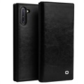 Étui Portefeuille Samsung Galaxy Note10 en Cuir Qialino Classic
