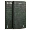  Etui en Cuir à Rabat Book Case Qialino pour Huawei Honor 6 Plus - Peau de Crocodile