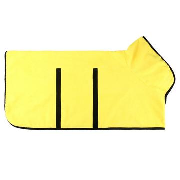 Peignoir pour chien en microfibre à séchage rapide - Taille L - Jaune